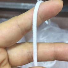 Load image into Gallery viewer, 2.5mm Round Braided Elastic Cord/White Elastic Band - 100 Yard