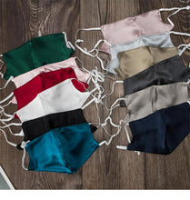 Load image into Gallery viewer, 3D Mulberry Silk Face Mask (12 colours)