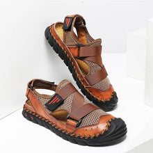 Load image into Gallery viewer, Men Leather Sports Canyoning Waterproof Sandals