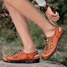 Load image into Gallery viewer, Men Outdoor Non-slip Hole Shoes Mesh Elastic Band Water Sandals