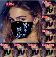 Load image into Gallery viewer, 3PCs Masks Glow Butterfly Dustproof Mouth Mask Breathable facial mask