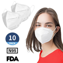 Load image into Gallery viewer, N95 Mask, (FDA Registered) Face Mask (10-Pack)