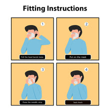 Load image into Gallery viewer, N95 Respirator Mask Reusable, (FDA Registered) Face Mask for at least 95% filtration efficiency against non-oil-based particles and aerosols (6-Pack) - Canopus