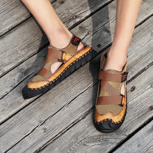 Load image into Gallery viewer, Men Leather Sports Canyoning Waterproof Sandals